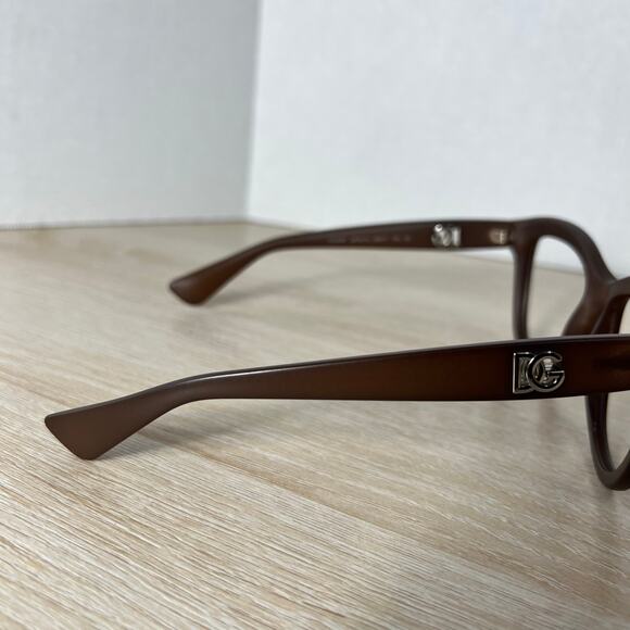 NWOT Dolce & Gabbana DG6087 2679/13 Sunglasses FRAMES ONLY Brown 55-17-140 Italy main image 4